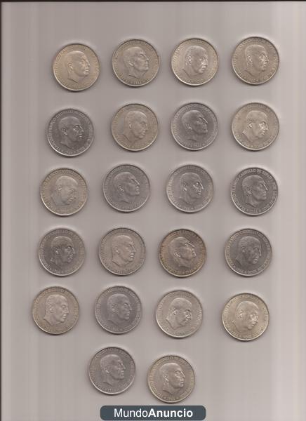 MONEDAS DE PLATA 100 PESETAS FRANCO 1966