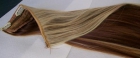 Extensiones de pelo cortina de 23cm ancho, 50 cm largo 3 tonos fibra kanekalon - mejor precio | unprecio.es
