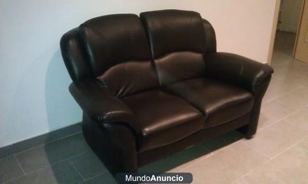 SOFA DE PIEL NEGRO MUY BARATO 70