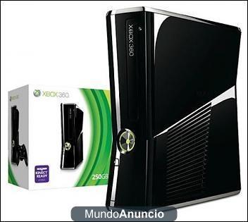 xbox 360 slim negra de 250g