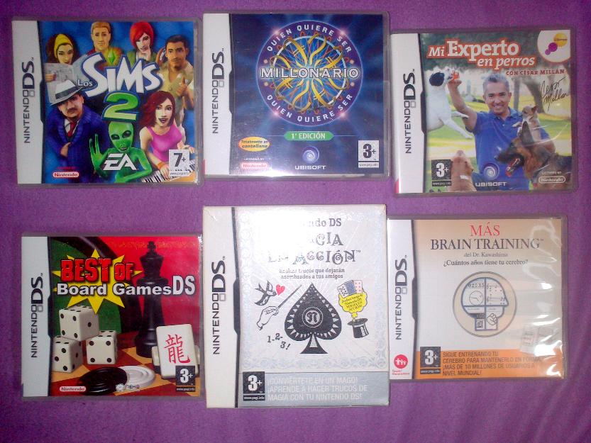 6 juegos para nintendo DS Lite