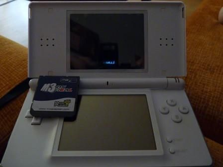 ds lite blanca y cartucho m3 ds real para backups