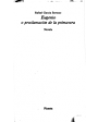 Eugenio o proclamación de la primavera. (Novela). (Ésta es como la historia del muerto que yo hubiera querido ser). ---