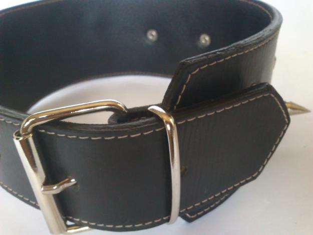 collar de cuero para perros grandes.grabados