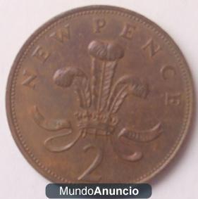 2 Peniques. Inglaterra. 1971