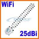 Antena wifi 25 decibelios para conectar a internet  a muchos kilómetros