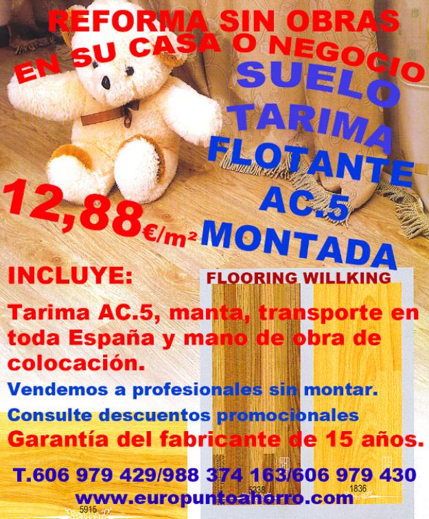 Tarima flotante ac5 12,88€/m2