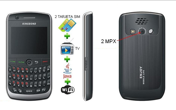 blackberry TACTIL Y TECLADO  DUAL SIM LIBRE QUATRIBANDA CON TV WIF