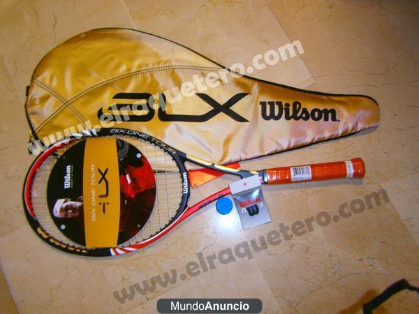 Wilson BLX six one tour. Federer