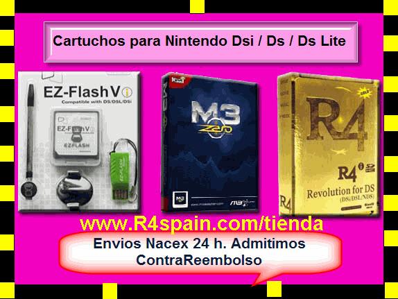 CARTUCHOS NINTENDO DSI XL, DSI (R4I , M3I ZERO ,ACEKARD, EZFLASH)