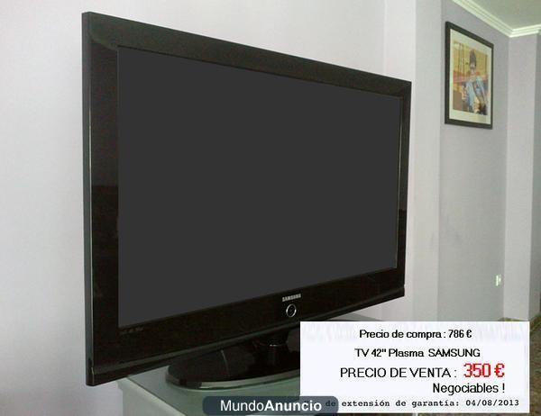 TV PLASMA 42\'\' CON GARANTIA HASTA AGOSTO 2013