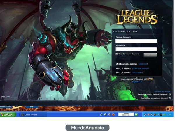 Vendo tiempo invertido en cuenta League of legends