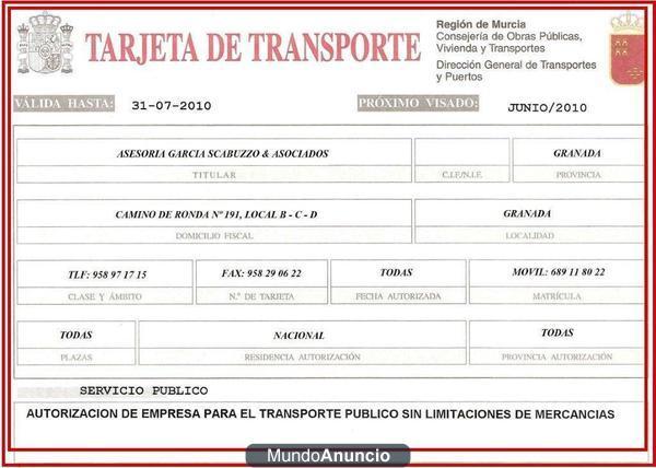 TARJETAS DE TRANSPORTE :  SOLUCIONES ADECUADAS A CADA CASO CONCRETO : 958 97 17 15