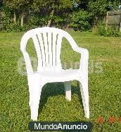 Sillas de pvc resina