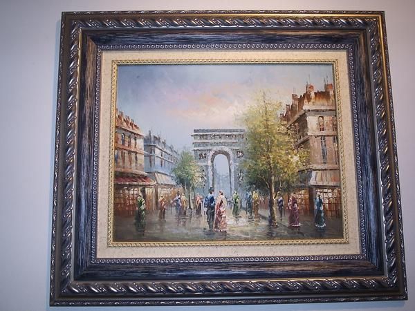 OLEO SOBRE LIENZO DEL ARCO DE TRIUNFO DE PARIS