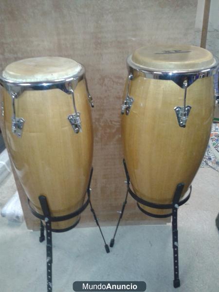 congas xp con pedestal para tocar de pie