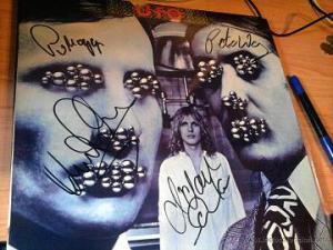 vinilos de heavy  metal y rock 70 firmados