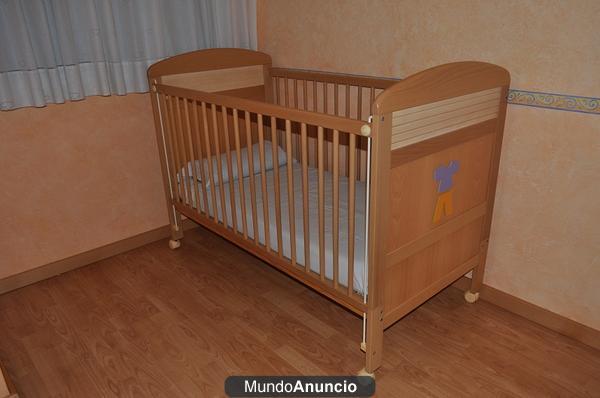 Cuna 140x70 (marca Micuna), más colchon latex