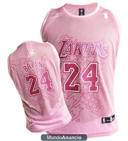 Camiseta NBA Rosa de Mujer Kobe Bryant (talla a elegir)