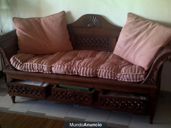 venta de mesa de centro, sofa(banqueta) y mesa television