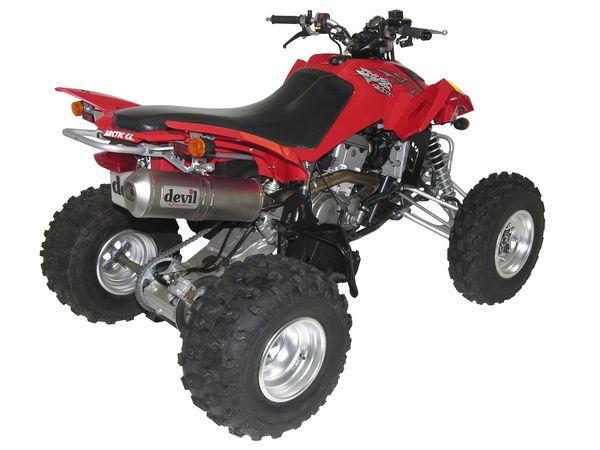 REF. 64002 ESCAPE DEVIL QUADRA INOX-GRENAILLE ARCTIC CAT 400 DVX 2005