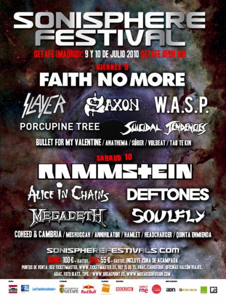 Abono del SONISPHERE en Getafe más barato que en taquilla