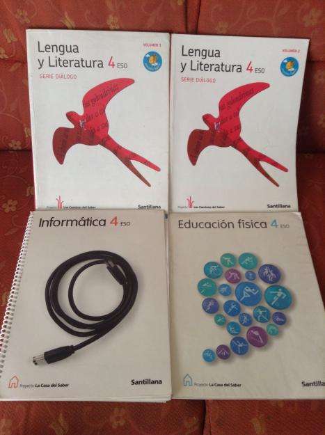 Libros 4º eso santillana c/u 13€