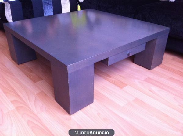 VENDO MESA DE CENTRO 90X90 COLOR CENIZA