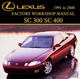 Lexus SC300 / 400 Workshop manual technical CD 1991 to 2000