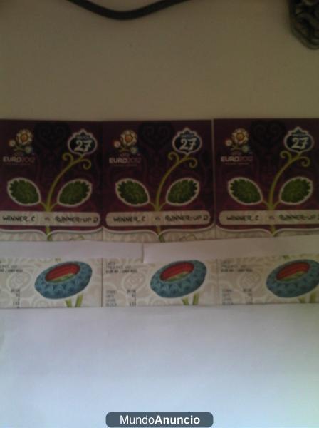 Vendo 3 Bolis Bic  y regalo 3 entradas Cuartos Eurocopa