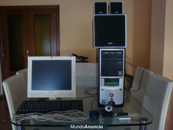 vendo pc sobremesa doble núcleo SO W7 + accesorios