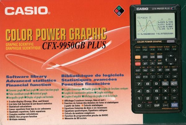 CASIO COLOR POWEB GRAPHIC CFX-9950GB PLUS