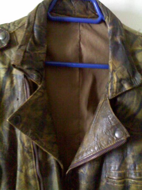 Chaqueta de Cuero - Camuflaje