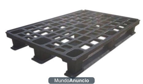 Pallets de Plastico Patin Rejillado 80x120