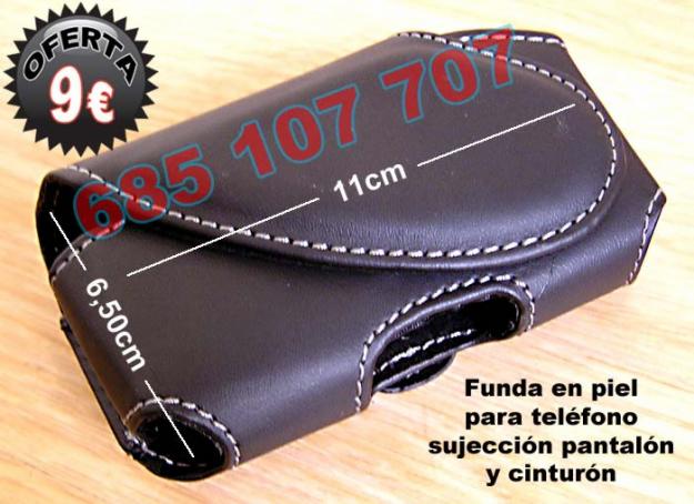 Funda de piel para telefono movil de gran calidad nueva