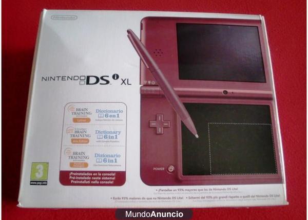 Nintendo DSI XL cereza + cartucho M3i Zero