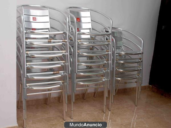 SILLAS DE ALUMINIO