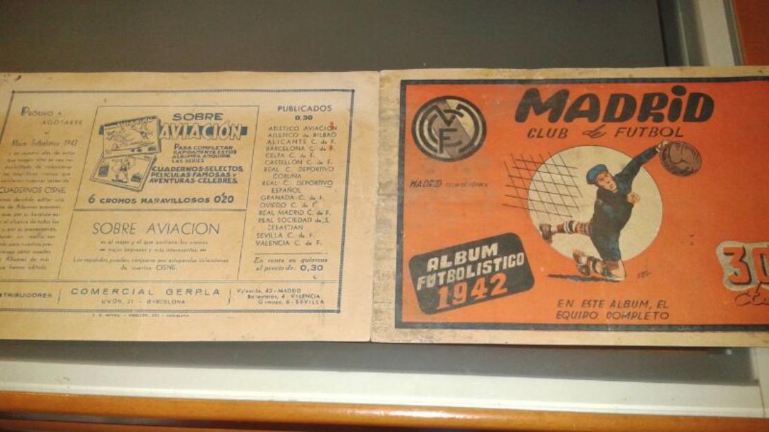 Album cromos madrid club de futbol de 1942