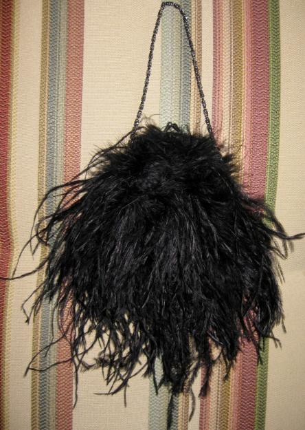 Bolso de plumas de fiesta. Nuevo