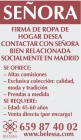 SE PRECISA MUJER BIEN RELACIONADA PARA FIRMA DE MODA DE HOGAR - mejor precio | unprecio.es