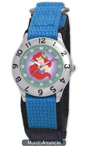 Disney 0803C045D009S502 - Reloj para niños de cuarzo, correa de textil color azul claro