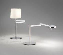 Vibia Swing Sobremesa - Pantalla Algodón Cromo - iLamparas.com