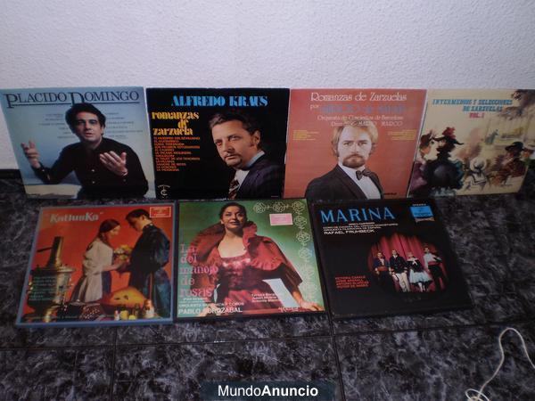 Discos originales de zarzuela antiguos