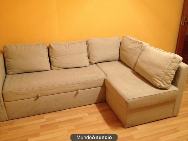 Urge venta!!! Sofá cama con chaise longue