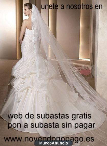 Vestido de boda 2012 con escote