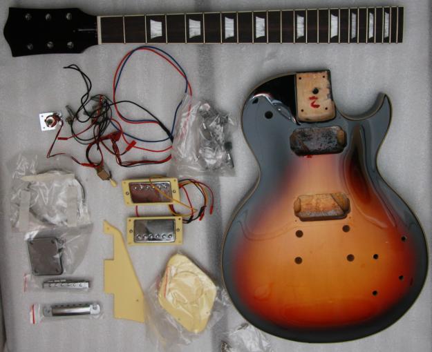 KIT DE MONTAJE GUITARRA ELÉCTRICA tipo LP, nuevo