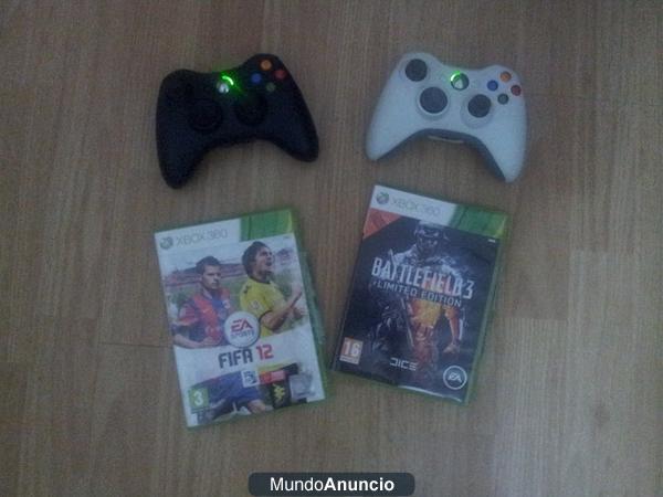 Consola Xbox 360 slim con 2 juegos