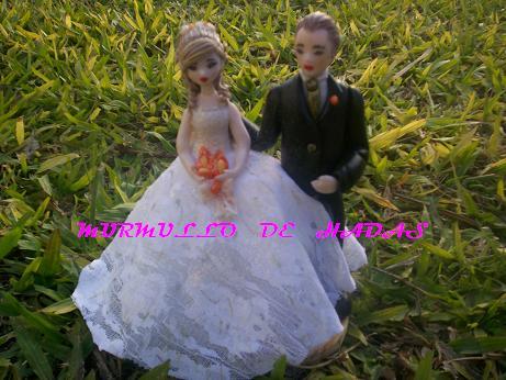 Figuras personalizadas para tartas de bodas.