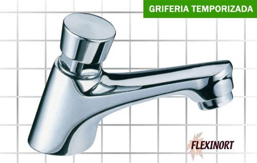 Flexinort - Grifería Lavabo temporizada D001 Cromo