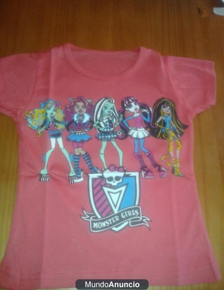 CAMISETA DE MONSTER HIGH TALLA 2 AÑOS